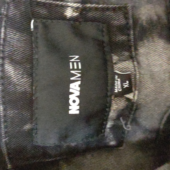 NWT Awesome Acid Wash Denim Jacket sz xl - Picture 3 of 7